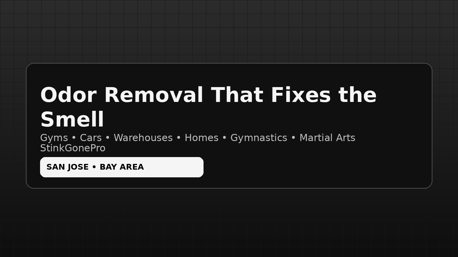 StinkGonePro premium odor removal